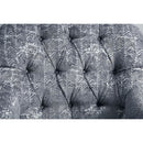 Gaura - Chair With Pillow - Dark Gray Velvet