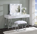 Avery - Accent Mirror - White Finish - Atlantic Fine Furniture Inc
