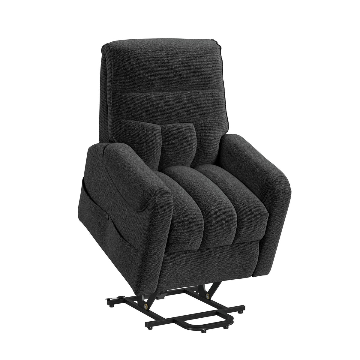 Desoto Power Lift Chair in Sahara Black by Elements International, view 8