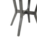 Ambridge - 5 Piece Round Counter Set With Faux Marble Top - Brushed Gray