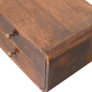 Curved Wall Mounted Bedside Nightstand