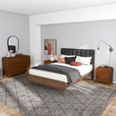 Lionel - Mid-Century Modern Solid Wood 6 Drawer Dresser - Brown