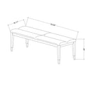 Uriuni - 5 Piece King Bedroom Set With Panel Headboard And LED Lighting - Gold / White