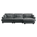 Super Comfort Oversized Modular Sectional Sofa With Movable Ottoman