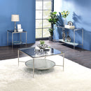 Adelrik - End Table - Glass & Chrome