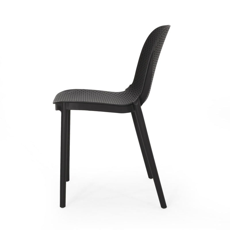 Outdoor Stacking Dining Side Chair (Set of 2)