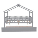 Creativity House Bed With Twin Size Trundle