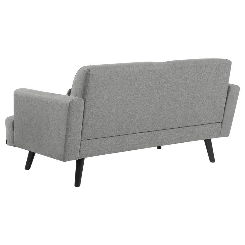 Blake - Upholstered Track Arm Loveseat - Sharkskin