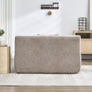 Chenille Interior Lazy Sofa Chaise Longue Armchair With 3 Pillows And Armrests