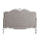 Ciddrenar - Loveseat - Fabric & White Finish - Atlantic Fine Furniture Inc