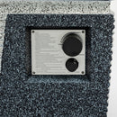 20" Propane Gas Fire Pit Table, 50000 Btu Square Concrete Fire Pit For Outside Patio Deck Garden Backyard - Light Gray Blue