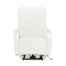 Bloomy - High Back Power Recliner Motion Chair - Chiffon White