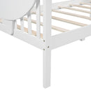 Twin size Daybed, Wood Slat Support, White