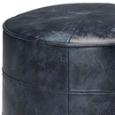 Connor - Handcrafted Round Pouf