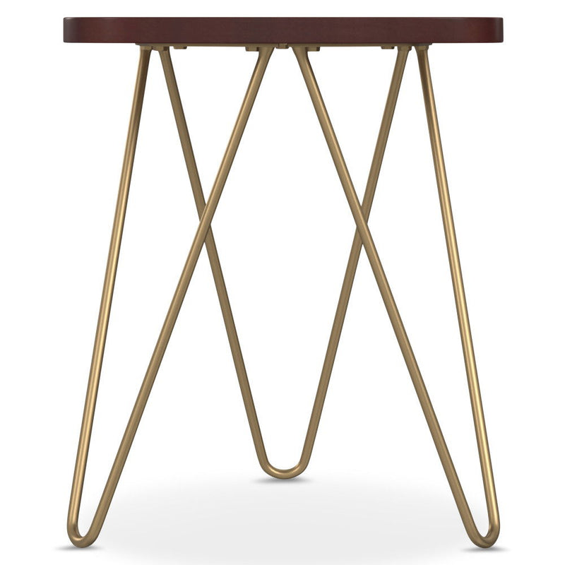 Patrice - Handcrafted Metal And Wood Accent Table