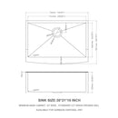 Farmhouse Kitchen Sink, Stainless Steel, Apron Front