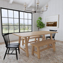 Trestle - Dining Table With 2 Benches