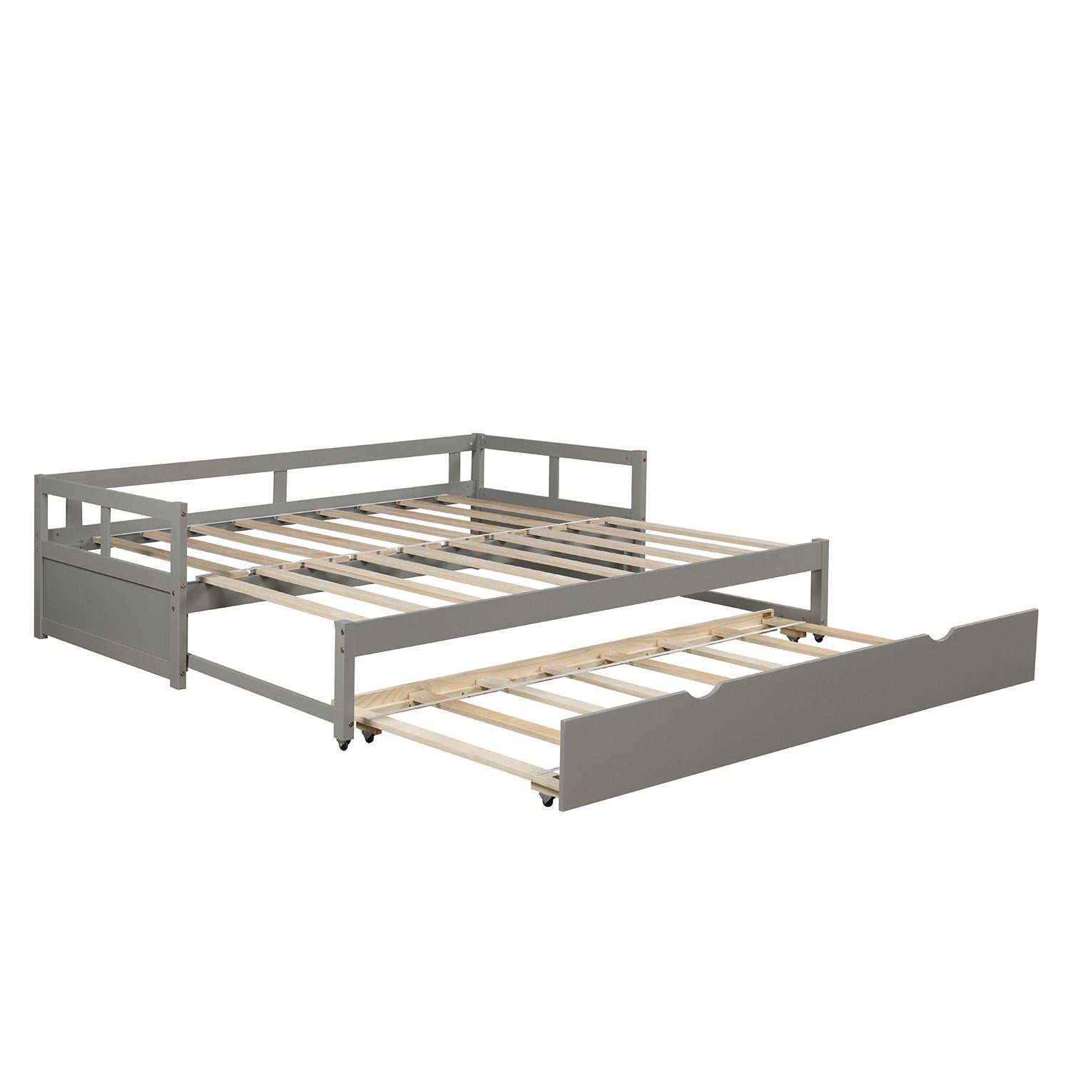 Extending Daybed with Trundle, Wooden Daybed with Trundle, Gray - Atlantic Fine Furniture Melbourne FL