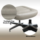 Piran - Ottoman - Twilight Top Grain Leather