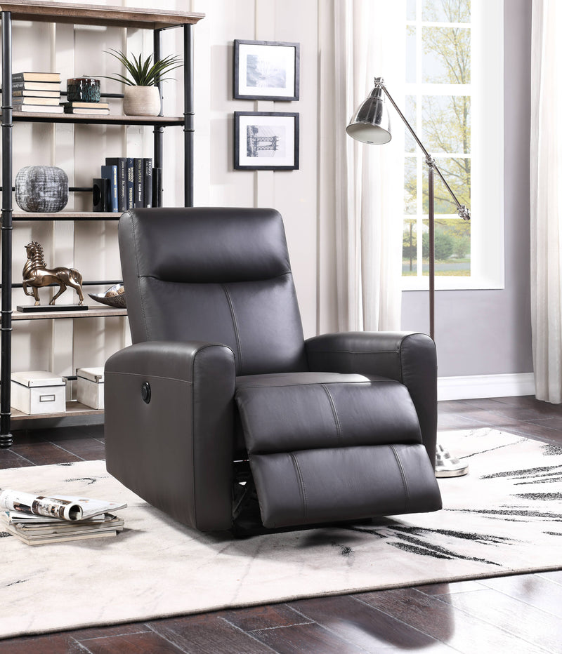 Blane - Top Grain Leather Match Power Motion Recliner - Brown