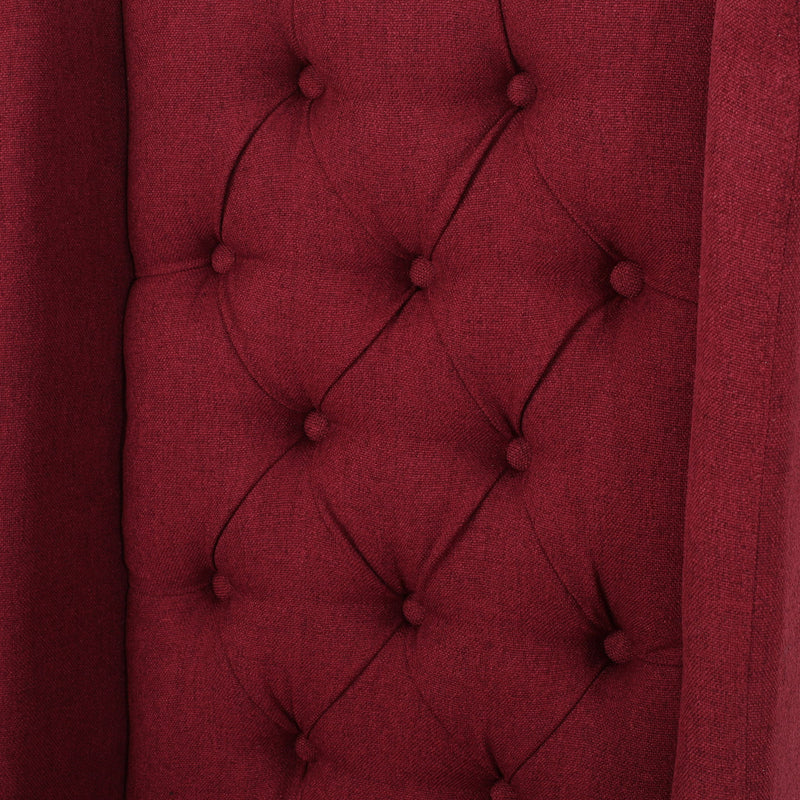 Sophisticated Tufted Dining Chair With High Back Design