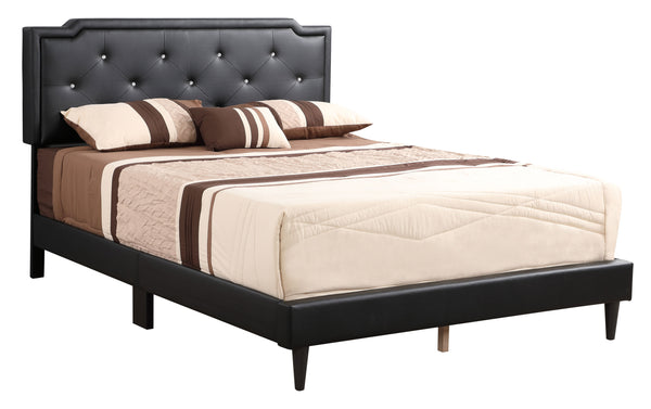 Deb - G1119-QB-UP Queen Bed (All in One Box) - Black