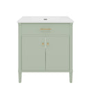 Bathroom Vanity With Sink, Soft Close Doors And Adjustable Shelf