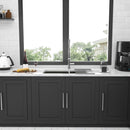 Modern Double Bowl Undermount Kitchen Sink 50 / 50 Design Stainless Steel