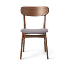 Elegant Fabric Dining Chair With Cushioned Seat