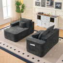 L-Shaped Sectional Sofa Couch With Chaise, Extra Deep Seats