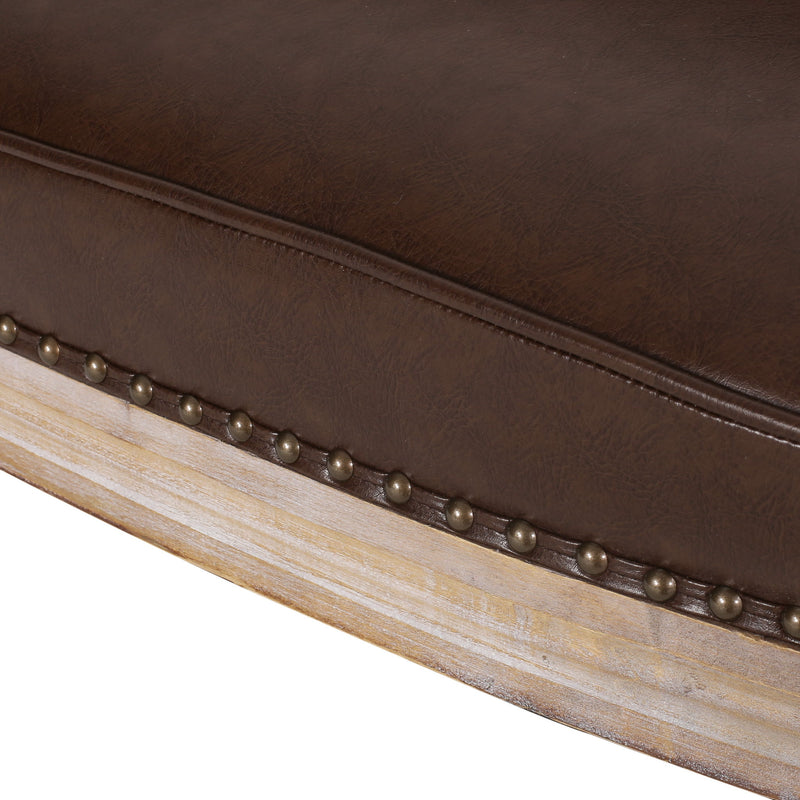 French Country Chesterfield Style Tufted Loveseat