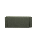 Textured Fabric Ottoman Bench With Hinged Lid