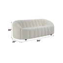 Osmash - Teddy Sherpa Sofa - White