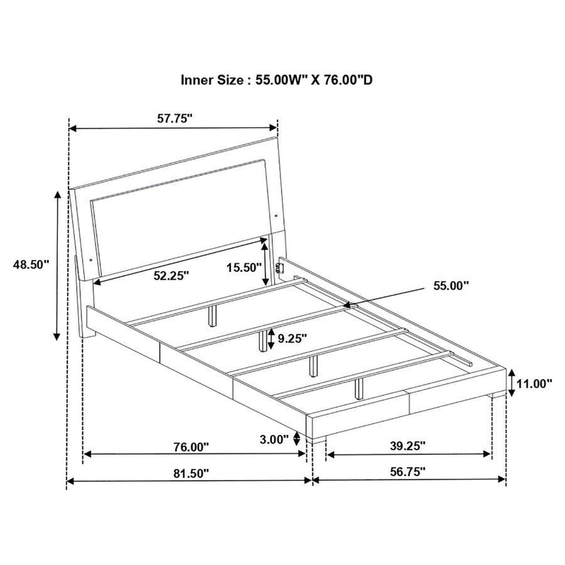 Felicity - Bedroom Set With Led Headboard And Mirror