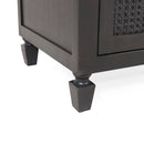 Newell - Cane 3 Drawer Dresser - Dark Gray