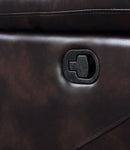 Perfiel - Motion Sofa - Two Tone Dark Brown Top Grain Leather