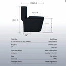 1 Piece Toilet With Tornado Flush, Dual Flush, And ADA Height Comfort Chair