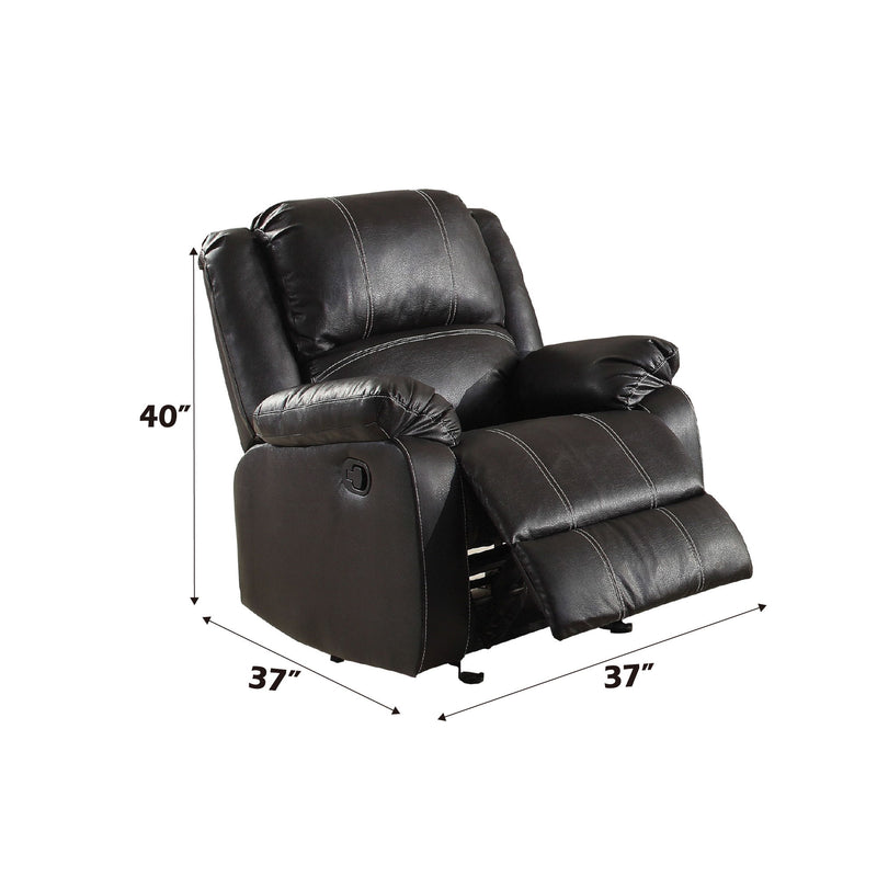 Zuriel - Synthetic Leather 3 Piece Living Room Recliner Set