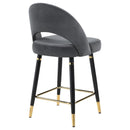 Lindsey - Velvet Upholstered Counter Chair (Set of 2)