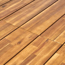 Rectangular Outdoor Dining Table Tabletop With Iron Legs - Black