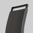 Modern Dining Chairs With High Back Upholstered Design Metal Legs