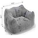 Comfortable Chenille Sofa Chairs With Highly Resilient Foam For Living Rooms And Bedrooms