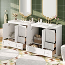 Shaker Free Standing Bathroom Vanity Cabinet With Sink, Soft Close Drawers, Soft Close Doors
