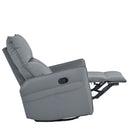 360° Modern Small Rocking Swivel Recliner Chair With Side Pocket