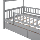 House Bed With 2 Drawers