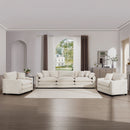 Elegant Corduroy Oversized Sectional Sofa Set With Deep Seats And Flexible Layout