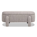 Hugo - Oval Fully Upholstered Storage Bench