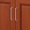 Create-A-Cart - 4 Doors Kitchen Cart - Light Wood Top