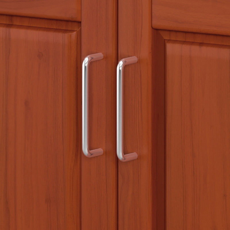 Create-A-Cart - 4 Doors Kitchen Cart - Light Wood Top