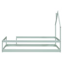 Wood Bed With House Shaped Headboard Floor Bed With Fences